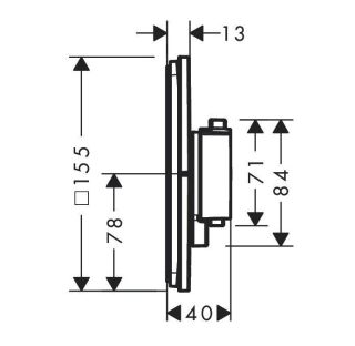 Смеситель для душа Hansgrohe ShowerSelect Comfort E 15574670 черный